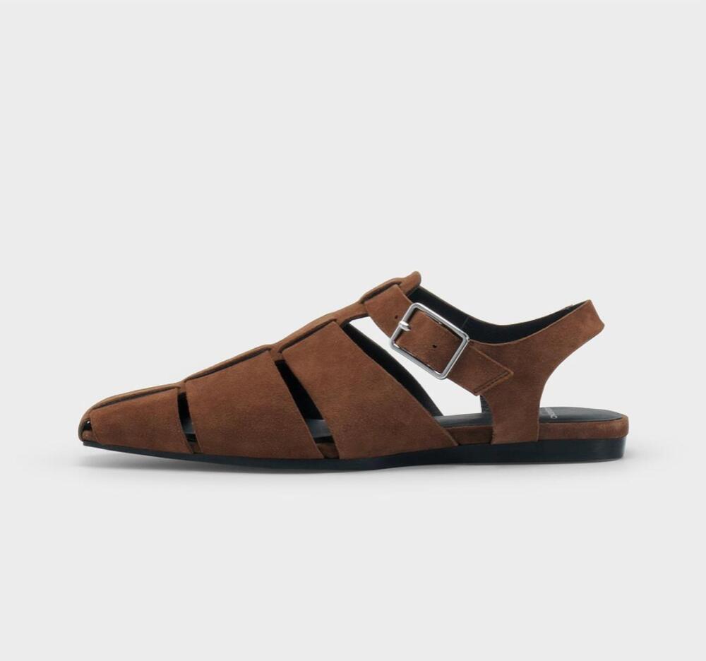 NEW VAGABOND SHOEMAKERS women's wioletta sandal in cocoa brown suede